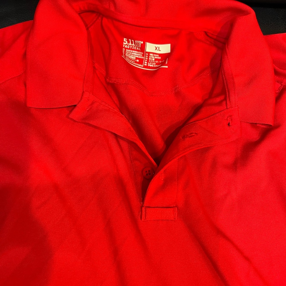 5.11 Tactical Men's Bright Red Polo